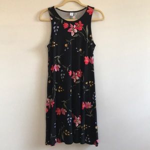 Sleeveless floral old navy dress